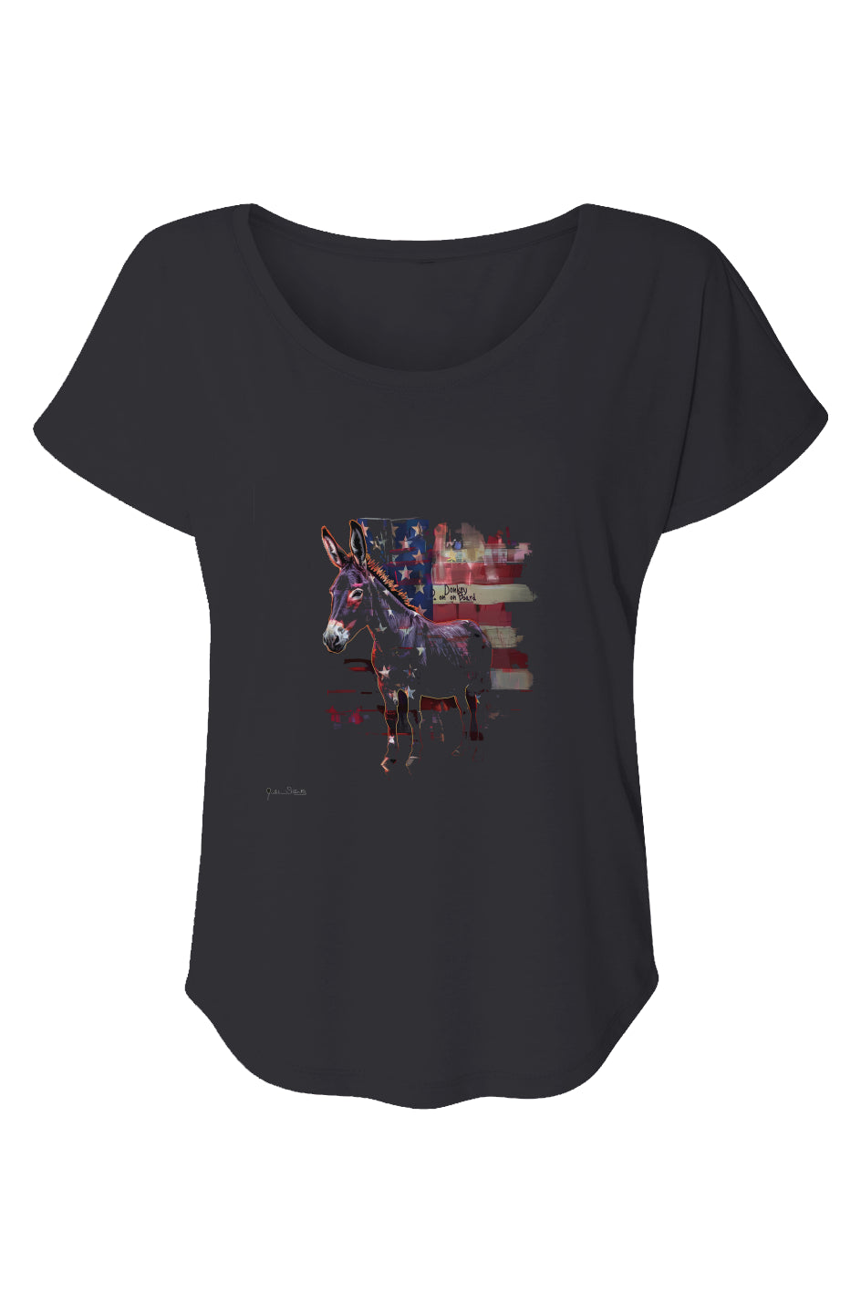 Graffiti Donkey #2 Women’s Triblend Short Sleeve Dolman