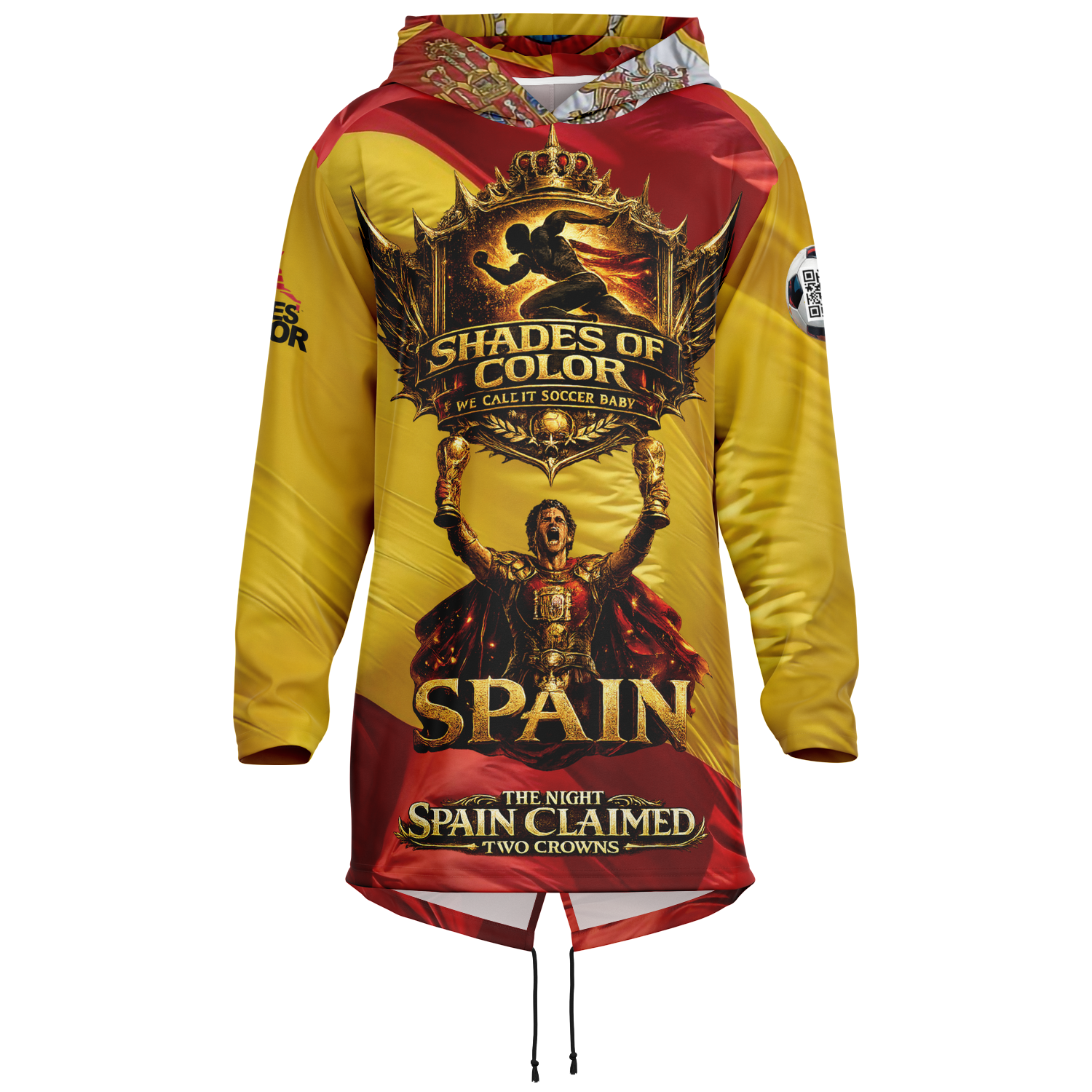 The Night Spain Claimed Two Crowns — A Hooded Tribute in Red and Gold