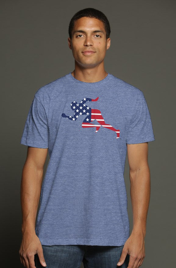 Flag "Running Man" t shirt