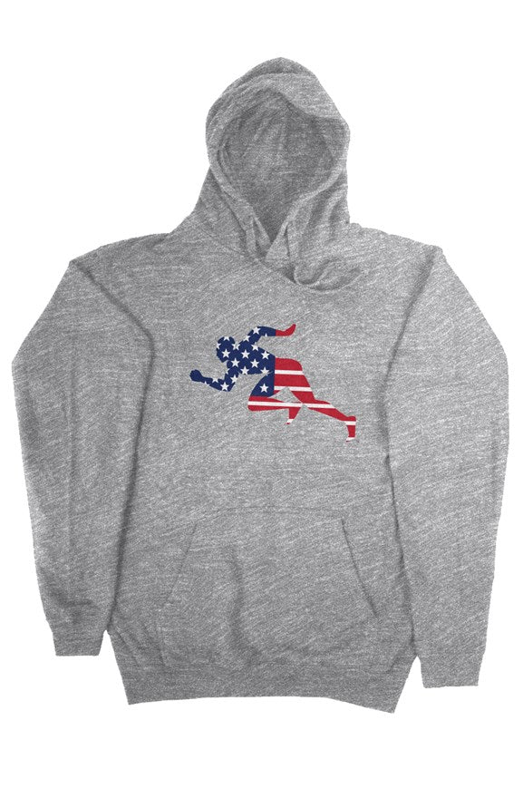 Flag "Running Man" Tultex Pullover Hoodie