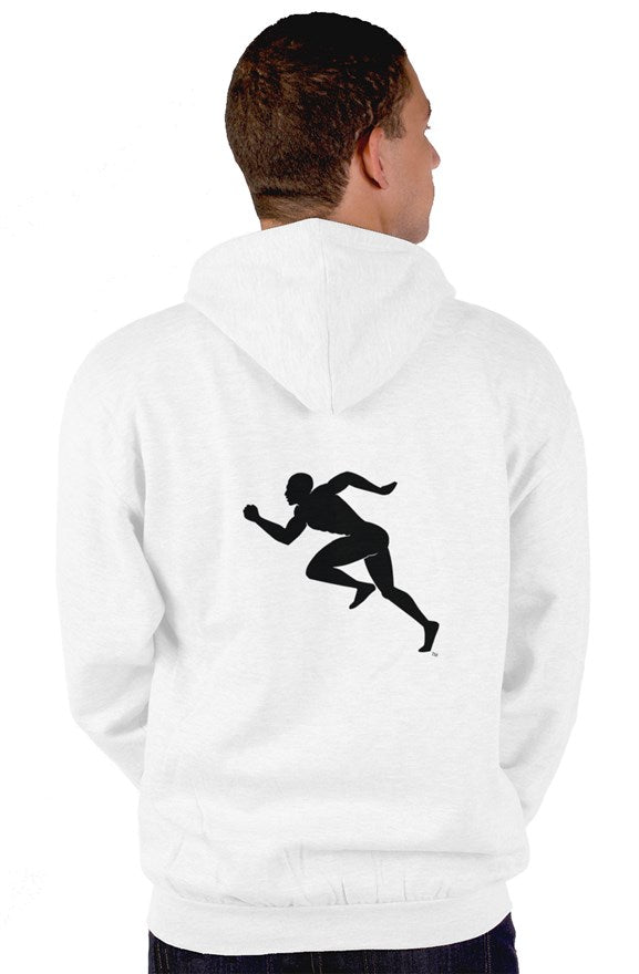Running Man" zip up hoody