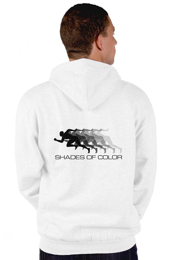"Running Man" in Shadows zip up hoody