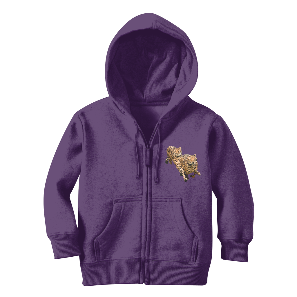 The Cheetah Brothers Classic Kids Zip Hoodie