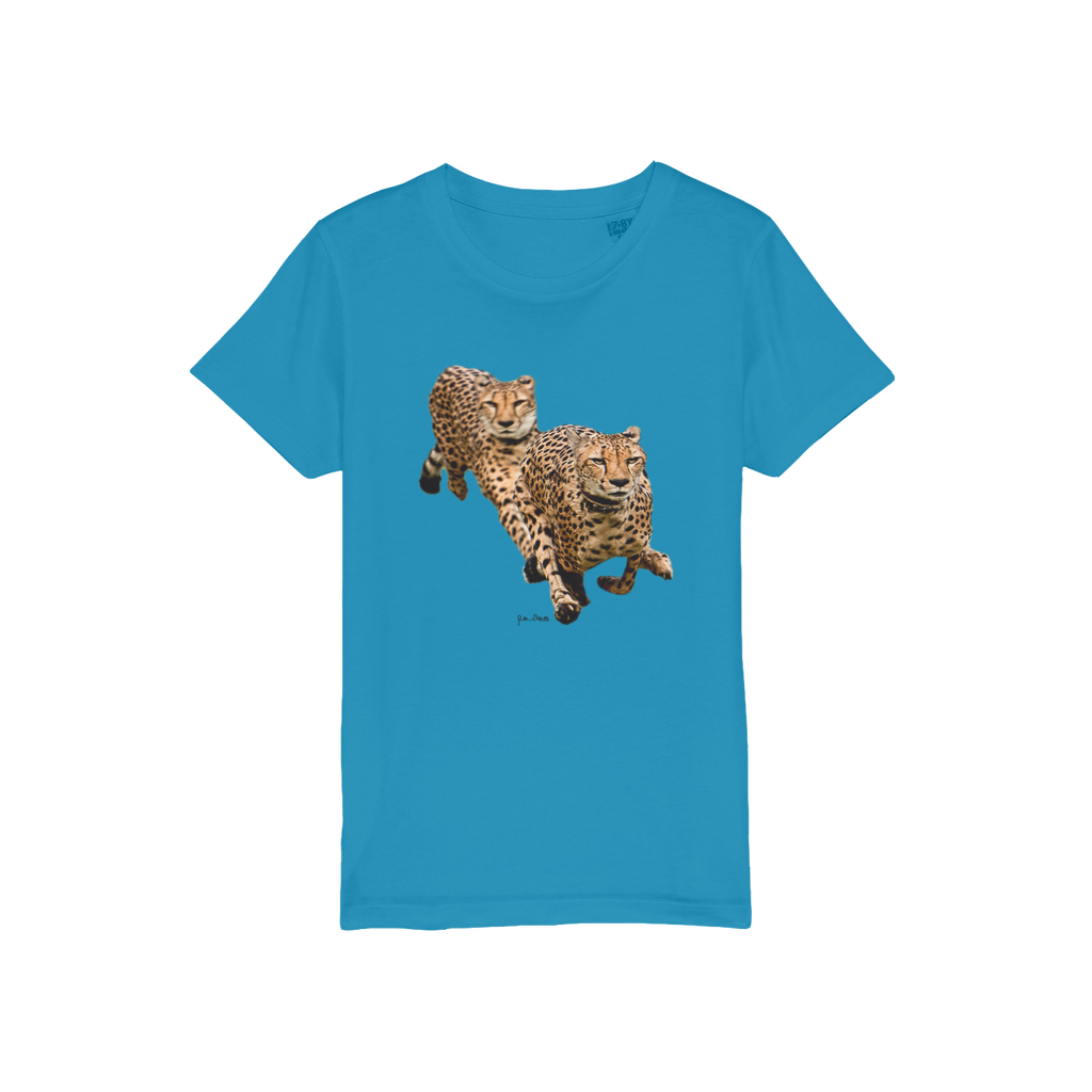 The Cheetah Brothers Organic Jersey Kids T-Shirt