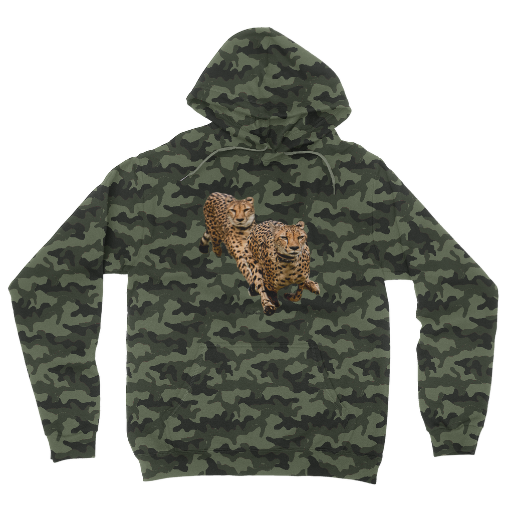 The Cheetah Brothers Camouflage Adult Hoodie
