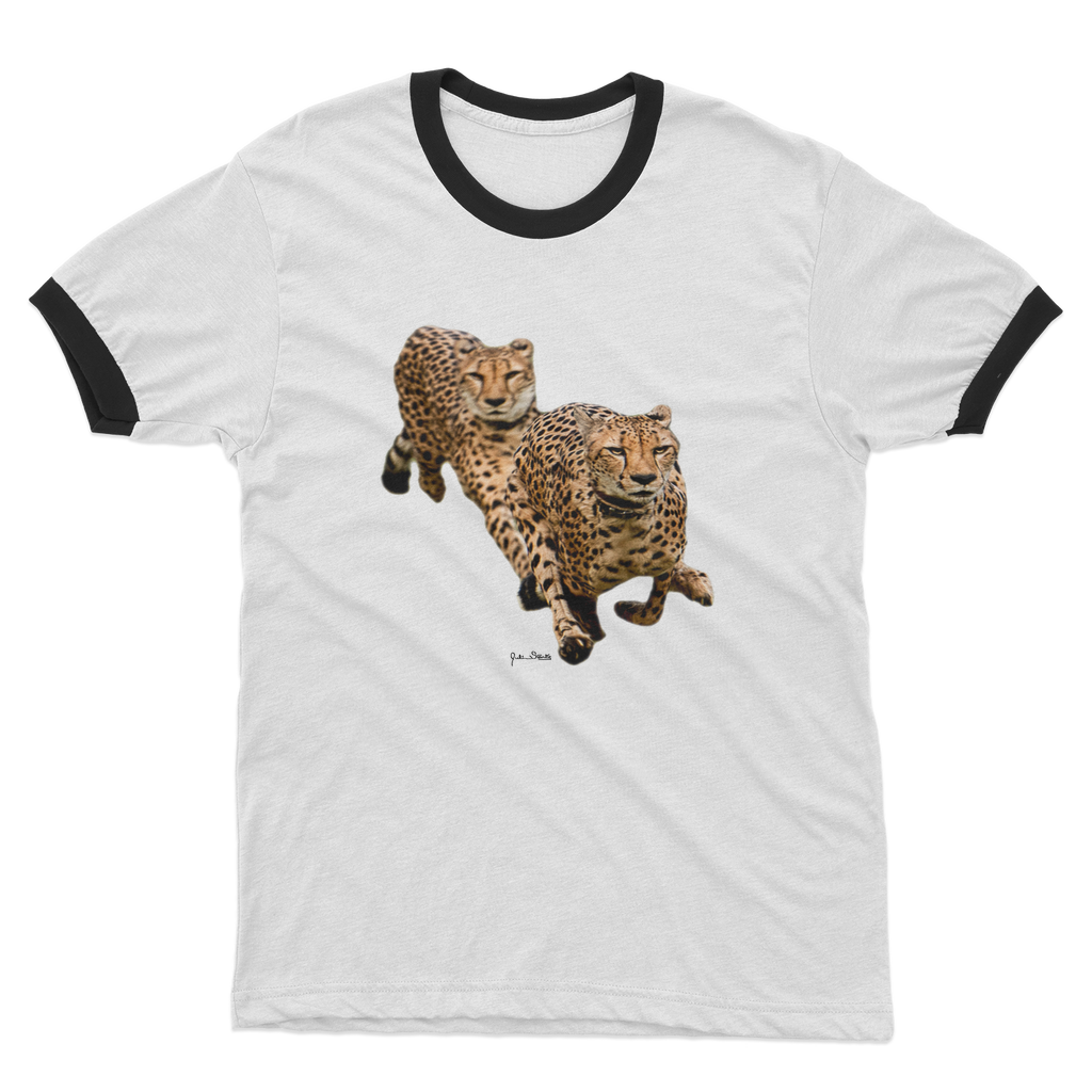 The Cheetah Brothers Adult Ringer T-Shirt