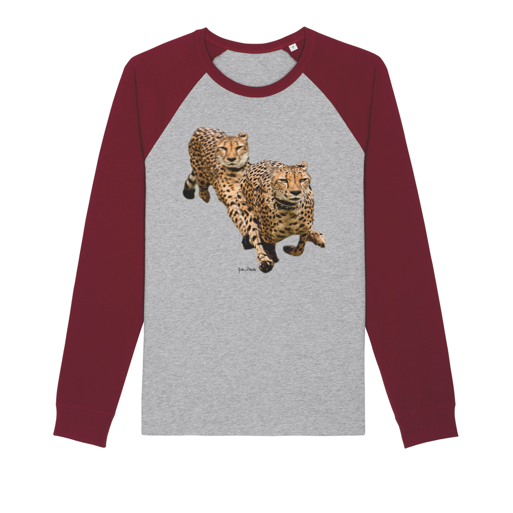 The Cheetah Brothers Organic Raglan Long Sleeve Shirt