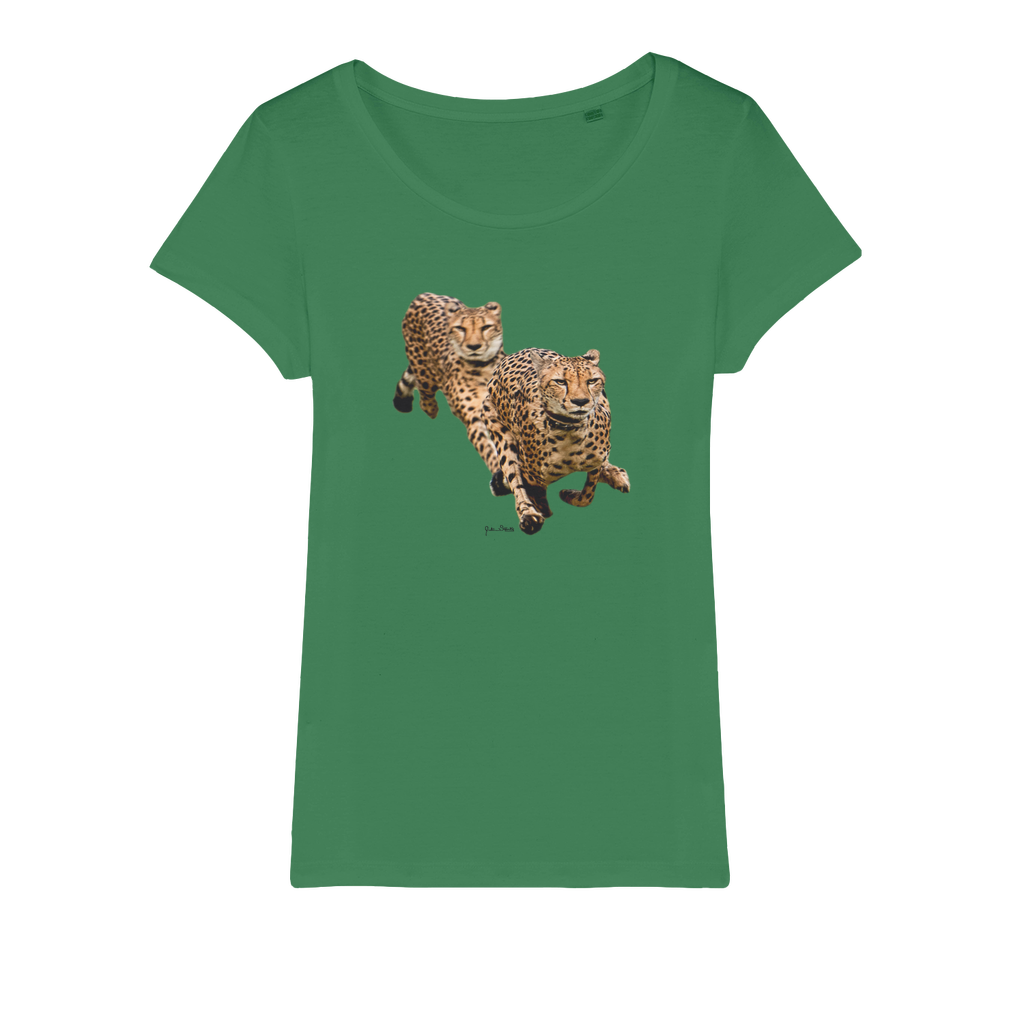 The Cheetah Brothers Organic Jersey Womens T-Shirt