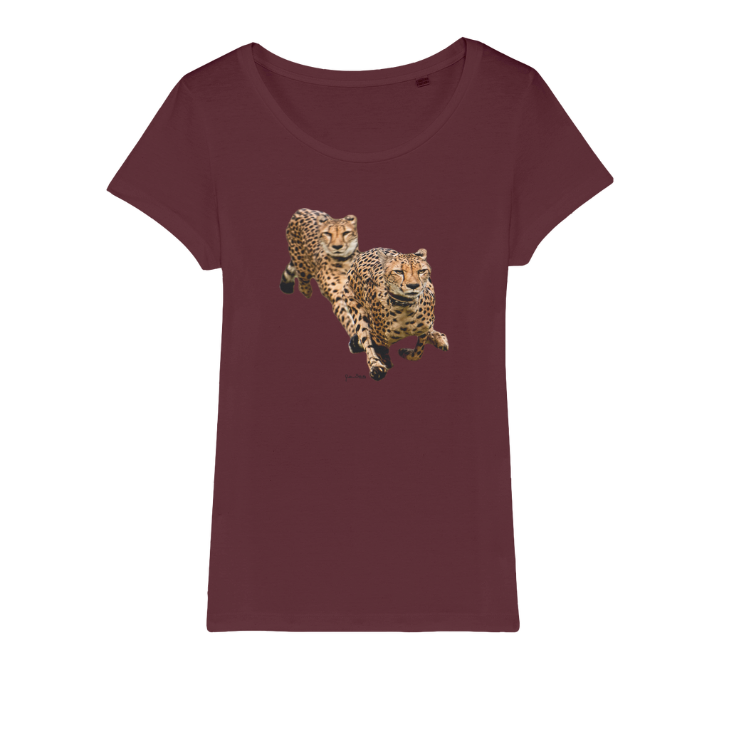 The Cheetah Brothers Organic Jersey Womens T-Shirt