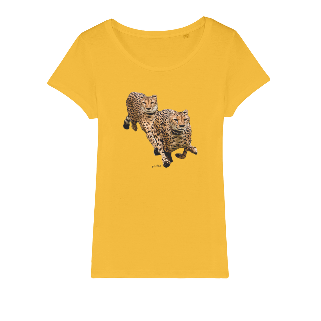 The Cheetah Brothers Organic Jersey Womens T-Shirt
