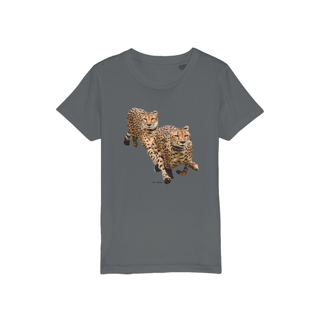 The Cheetah Brothers Organic Jersey Kids T-Shirt