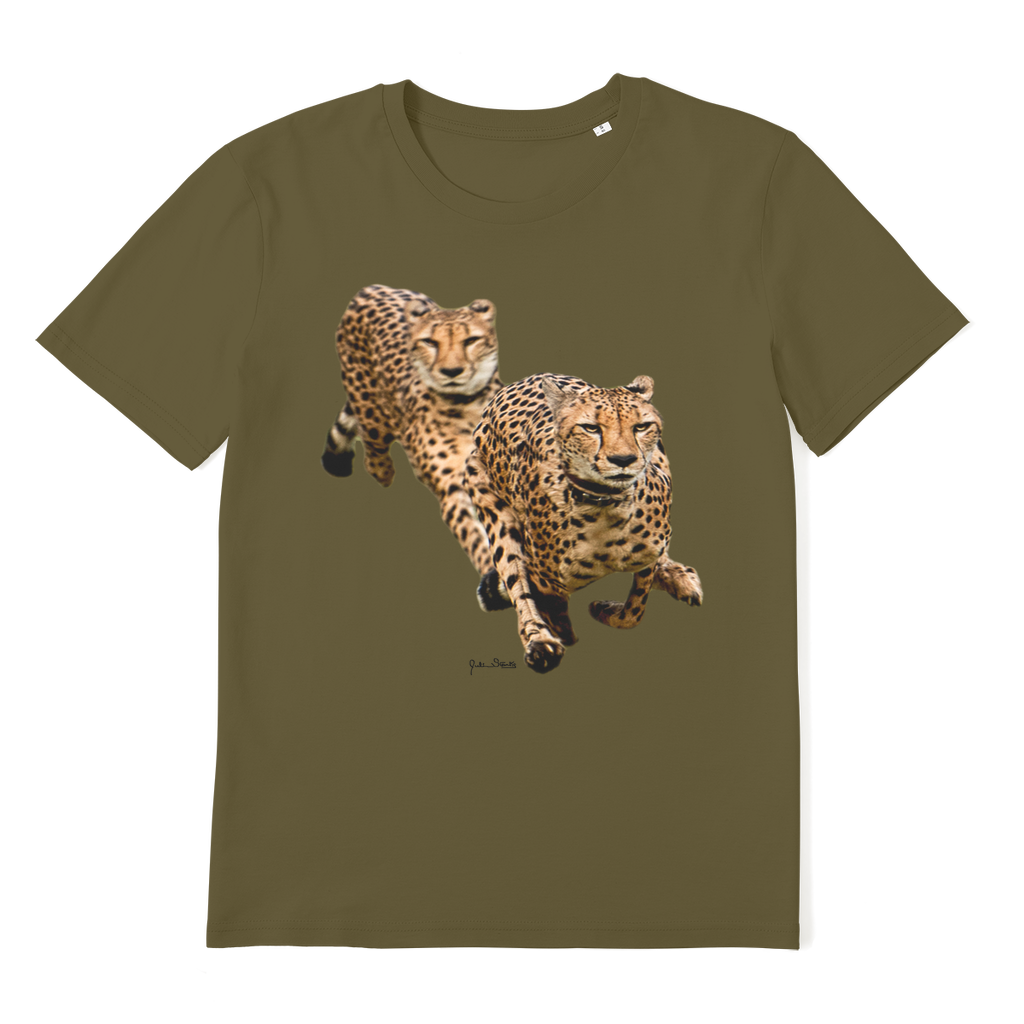 The Cheetah Brothers Premium Organic Adult T-Shirt