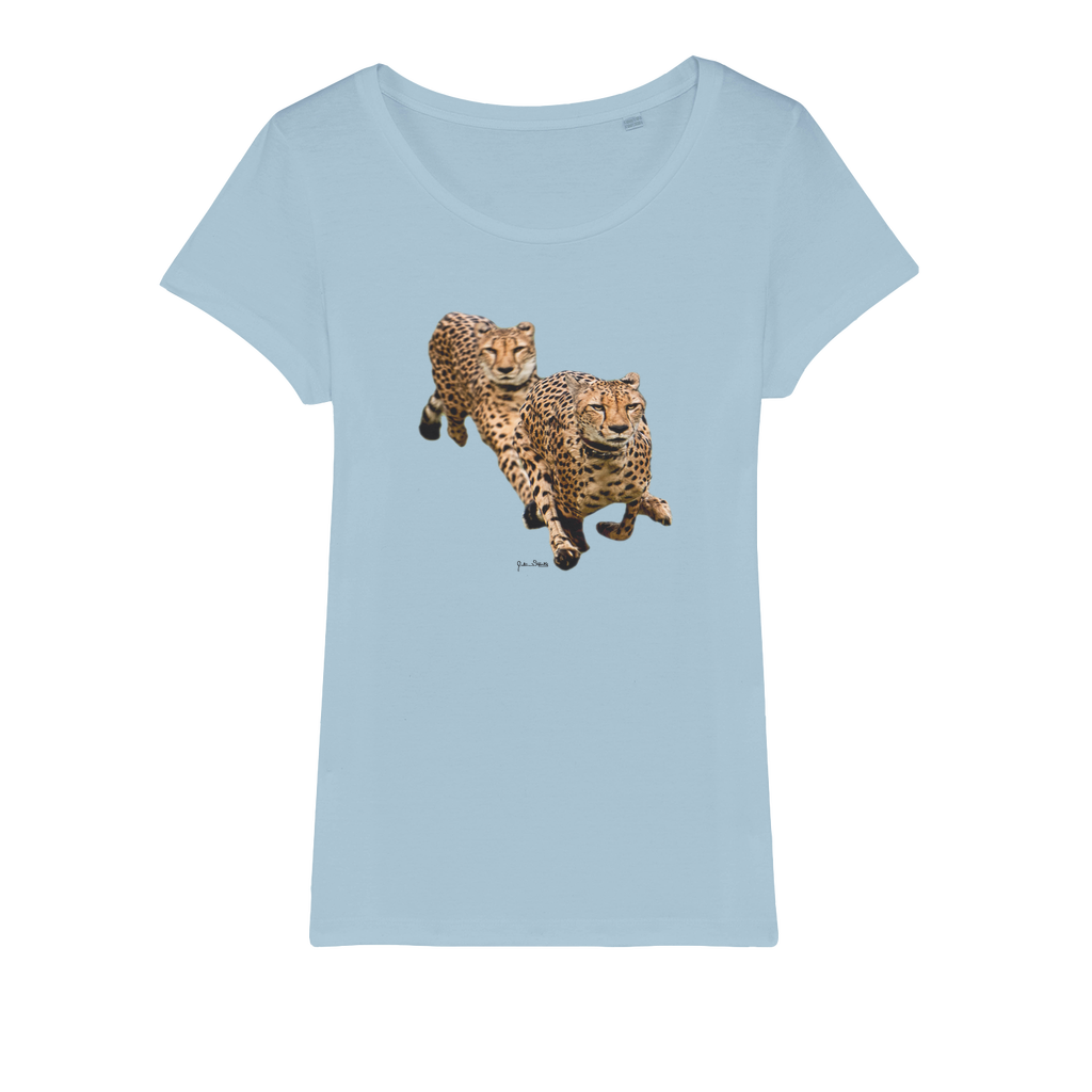 The Cheetah Brothers Organic Jersey Womens T-Shirt