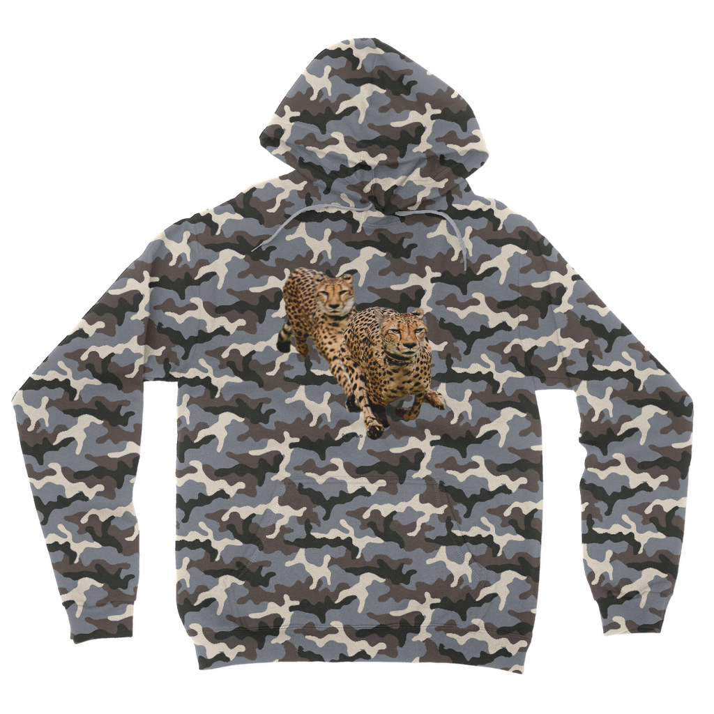 The Cheetah Brothers Camouflage Adult Hoodie
