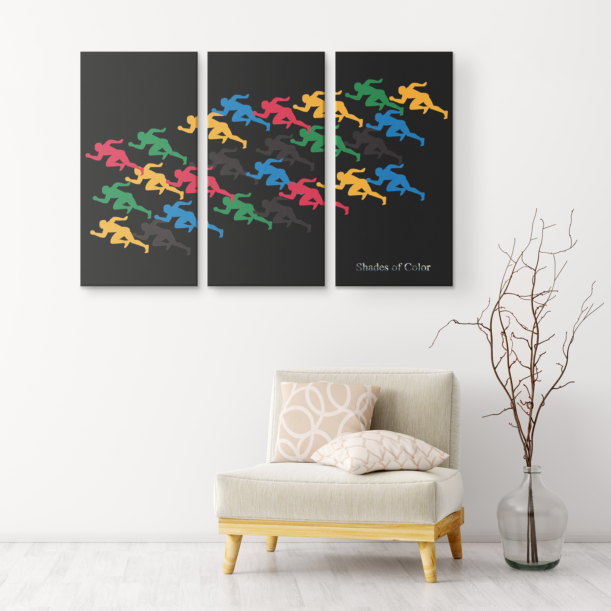 Colorful "Running Men" Everywhere!