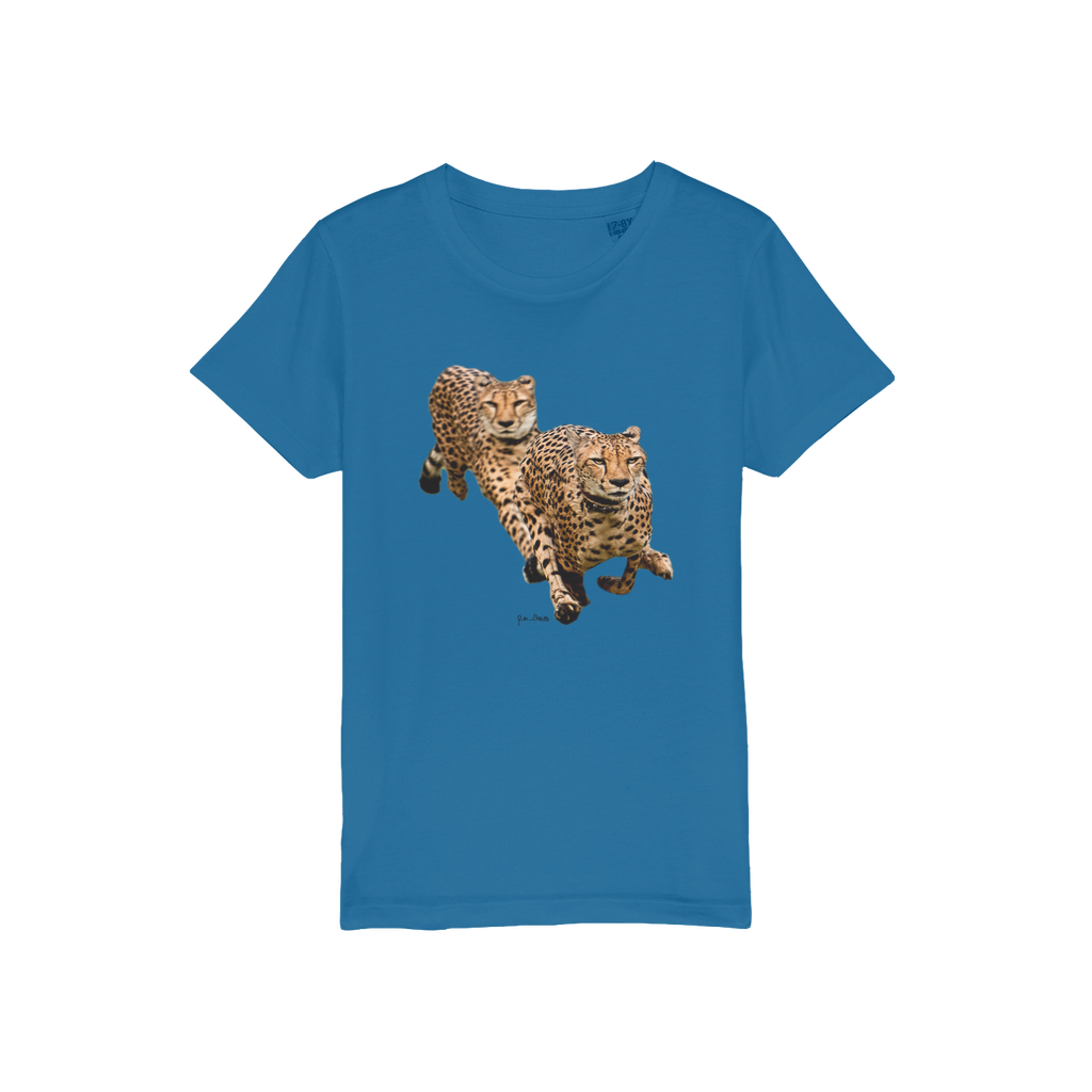 The Cheetah Brothers Organic Jersey Kids T-Shirt