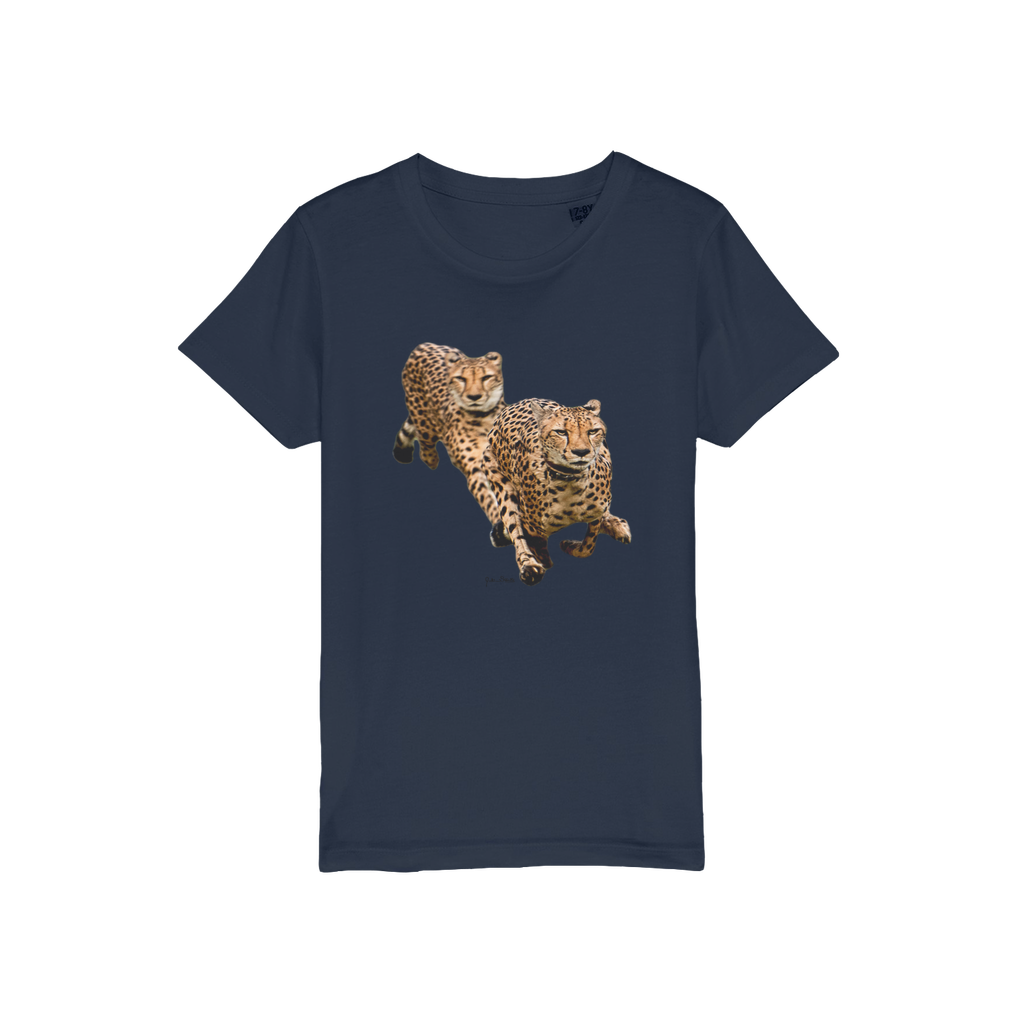 The Cheetah Brothers Organic Jersey Kids T-Shirt