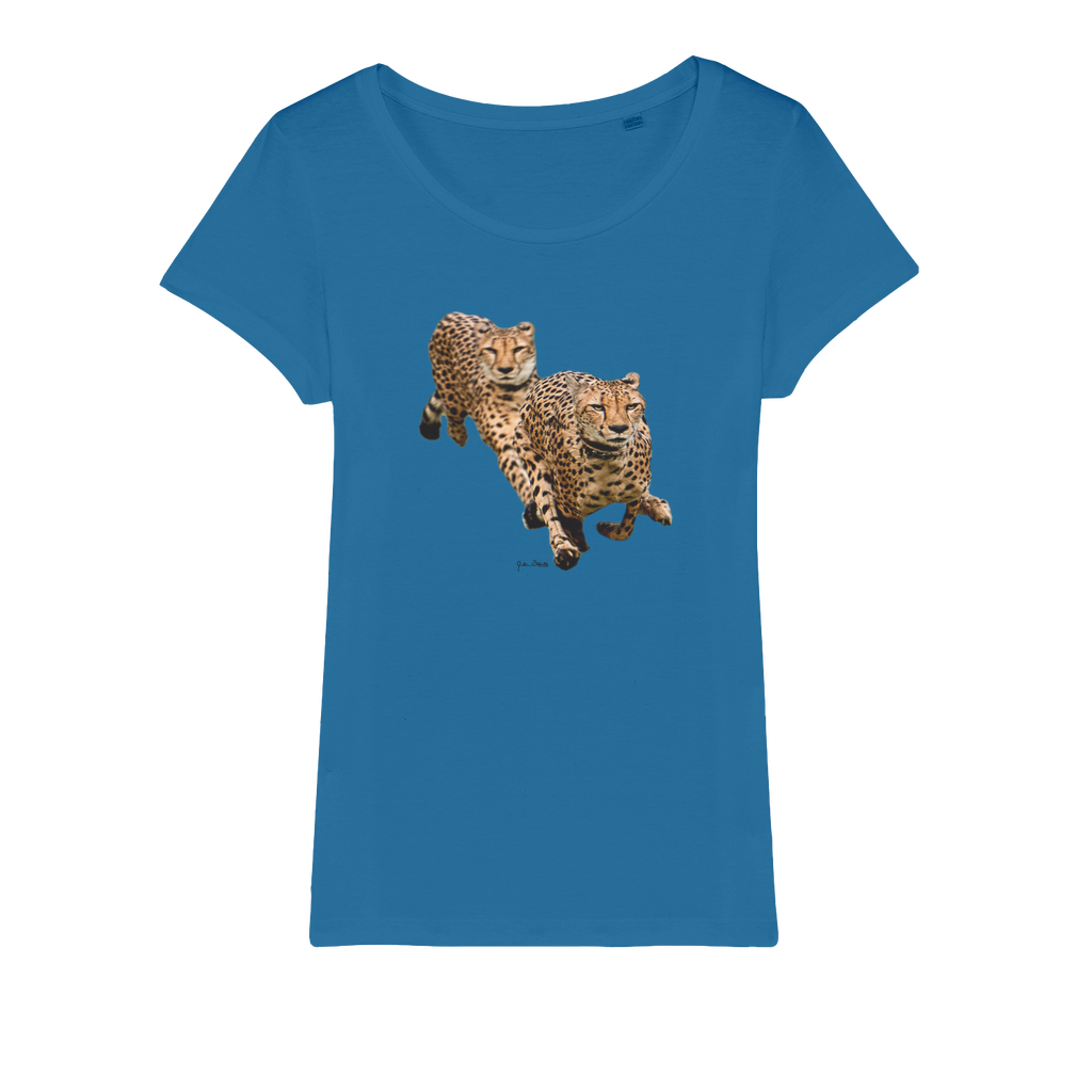 The Cheetah Brothers Organic Jersey Womens T-Shirt