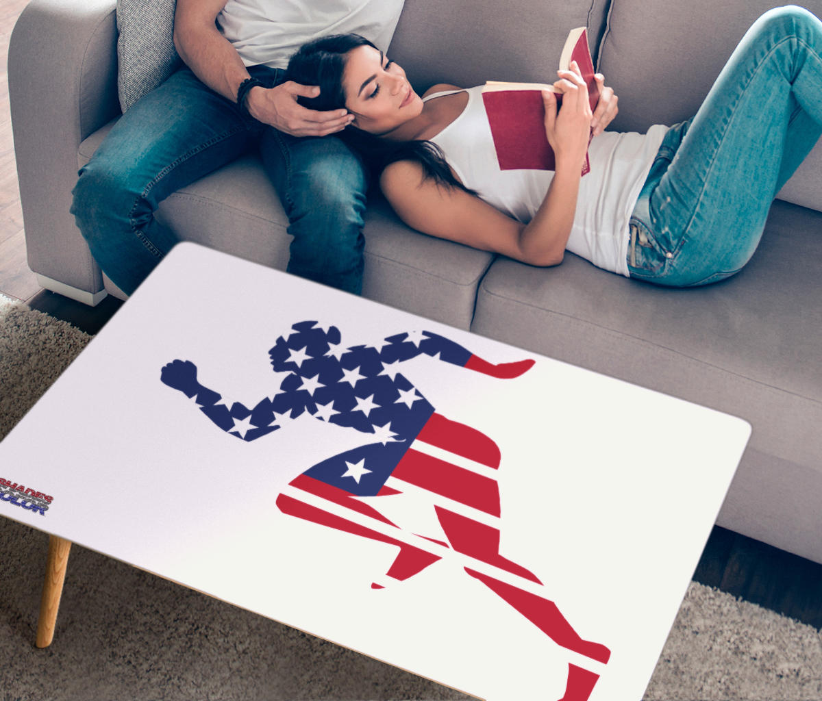 "Running Man" in Stars & Stripes