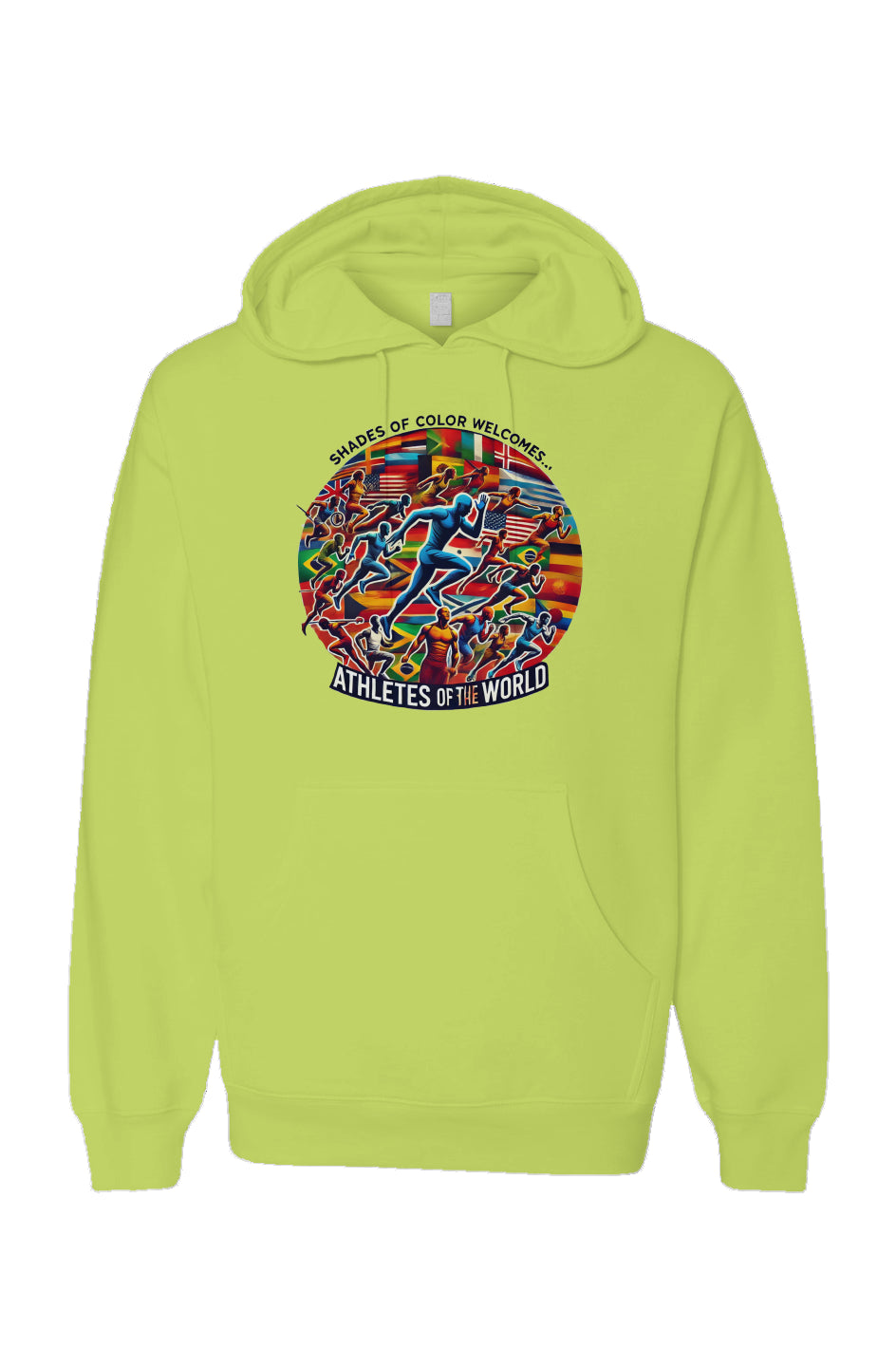 Athletes of the World #1 - Neon Pullover Hoodies