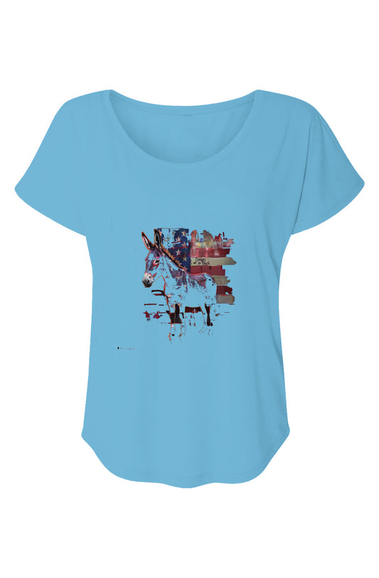Graffiti Donkey #2 Women’s Triblend Short Sleeve Dolman