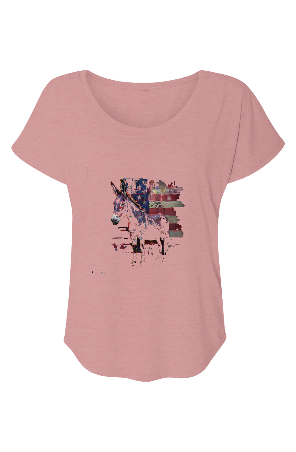 Graffiti Donkey #2 Women’s Triblend Short Sleeve Dolman