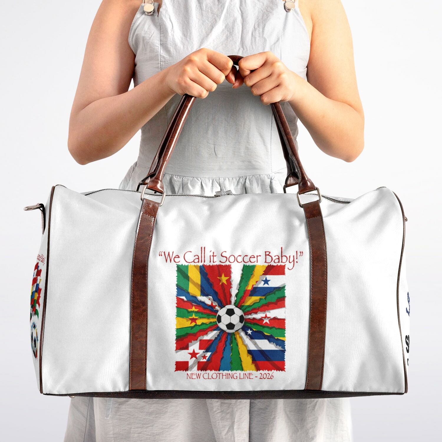 Where Flags Meet the Pitch — Soccer Spirit Duffel