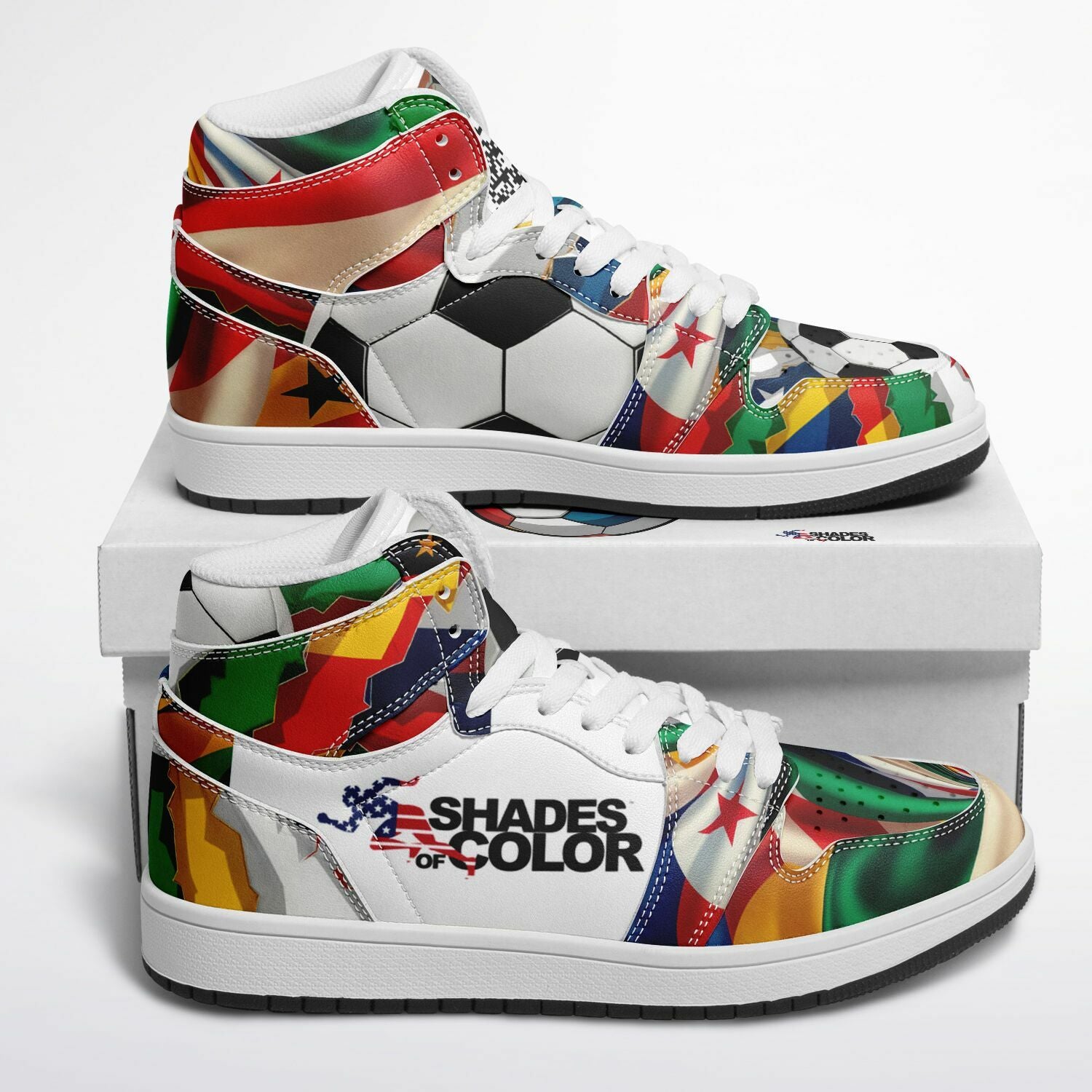 Goal-line Graffiti - Motion High Top Shoes