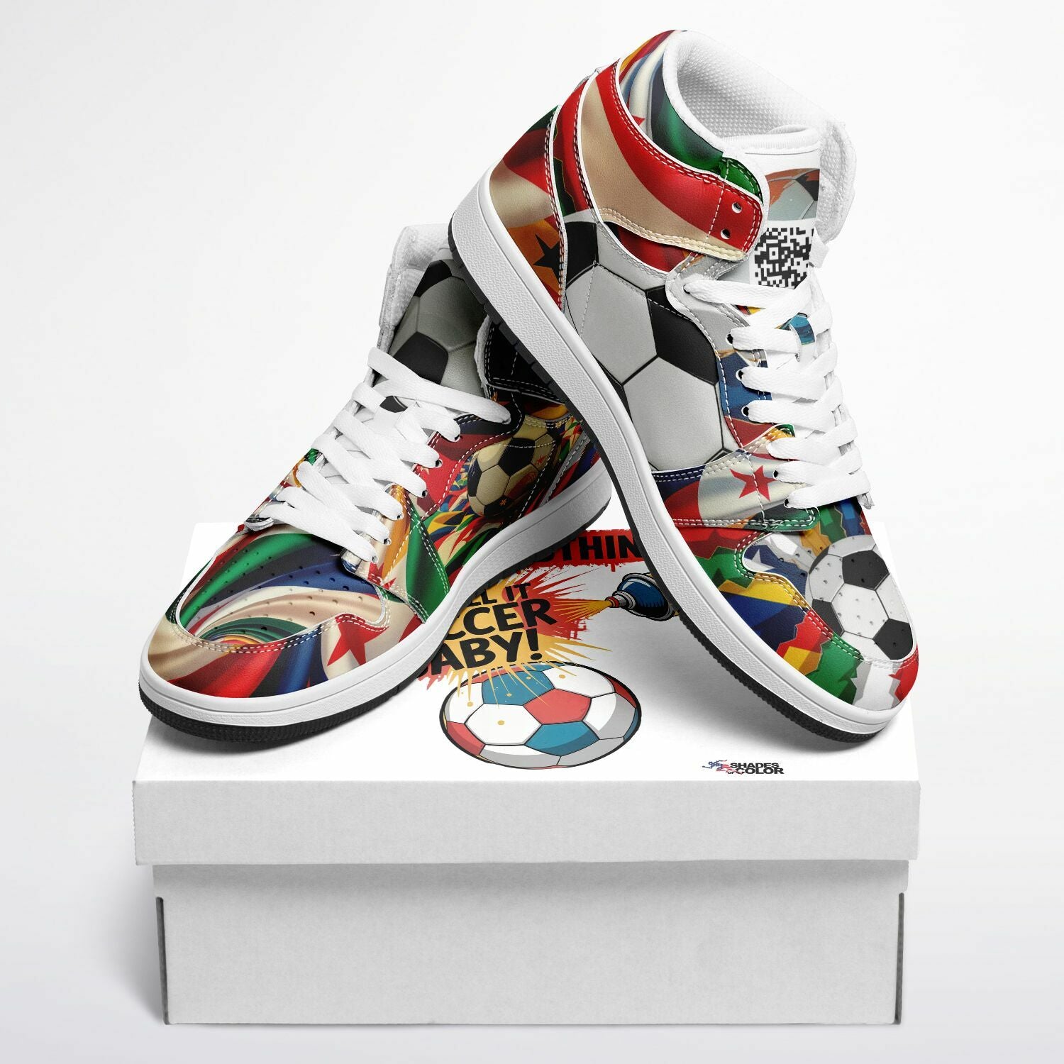Goal-line Graffiti - Motion High Top Shoes