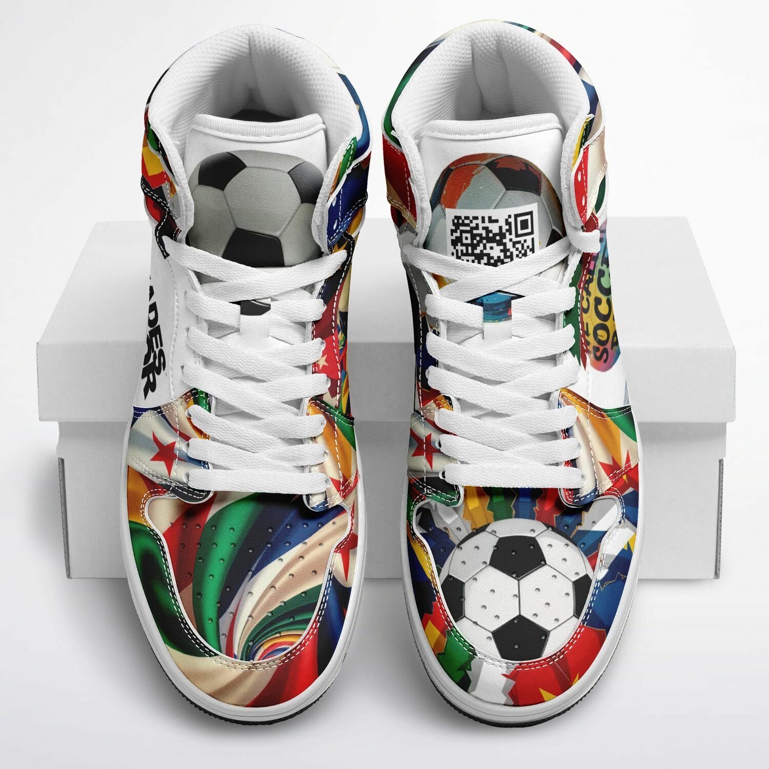 Goal-line Graffiti - Motion High Top Shoes