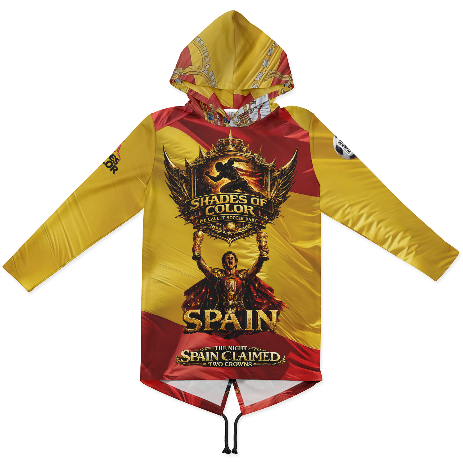 The Night Spain Claimed Two Crowns — A Hooded Tribute in Red and Gold