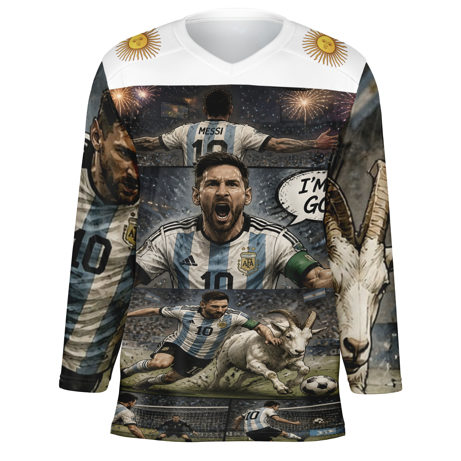 "The Goat" - Messi - Jersey - AOP