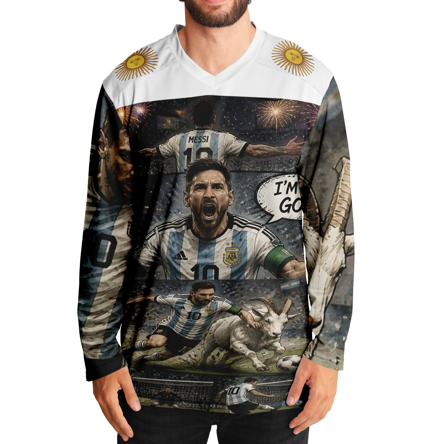 "The Goat" - Messi - Jersey - AOP