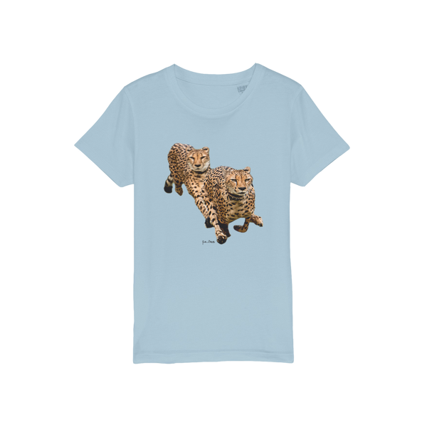 The Cheetah Brothers Organic Jersey Kids T-Shirt