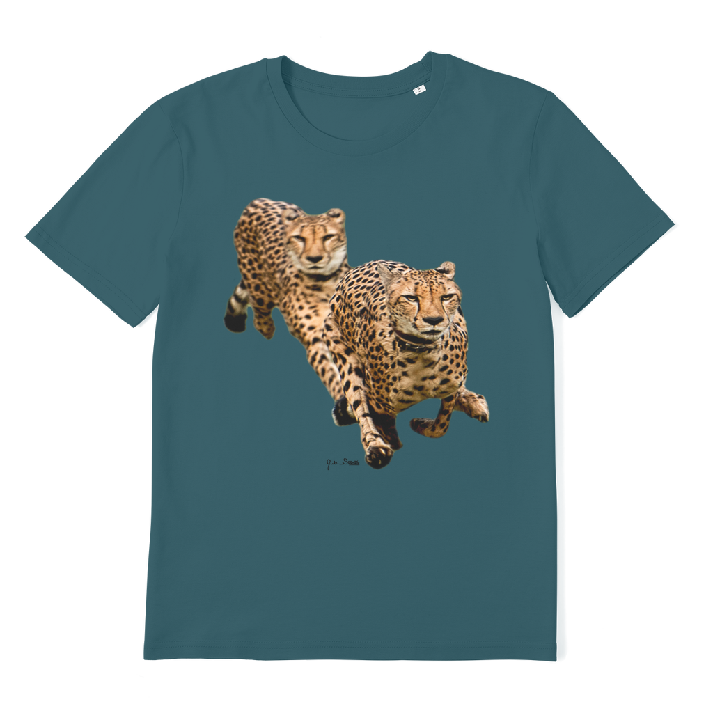 The Cheetah Brothers Premium Organic Adult T-Shirt