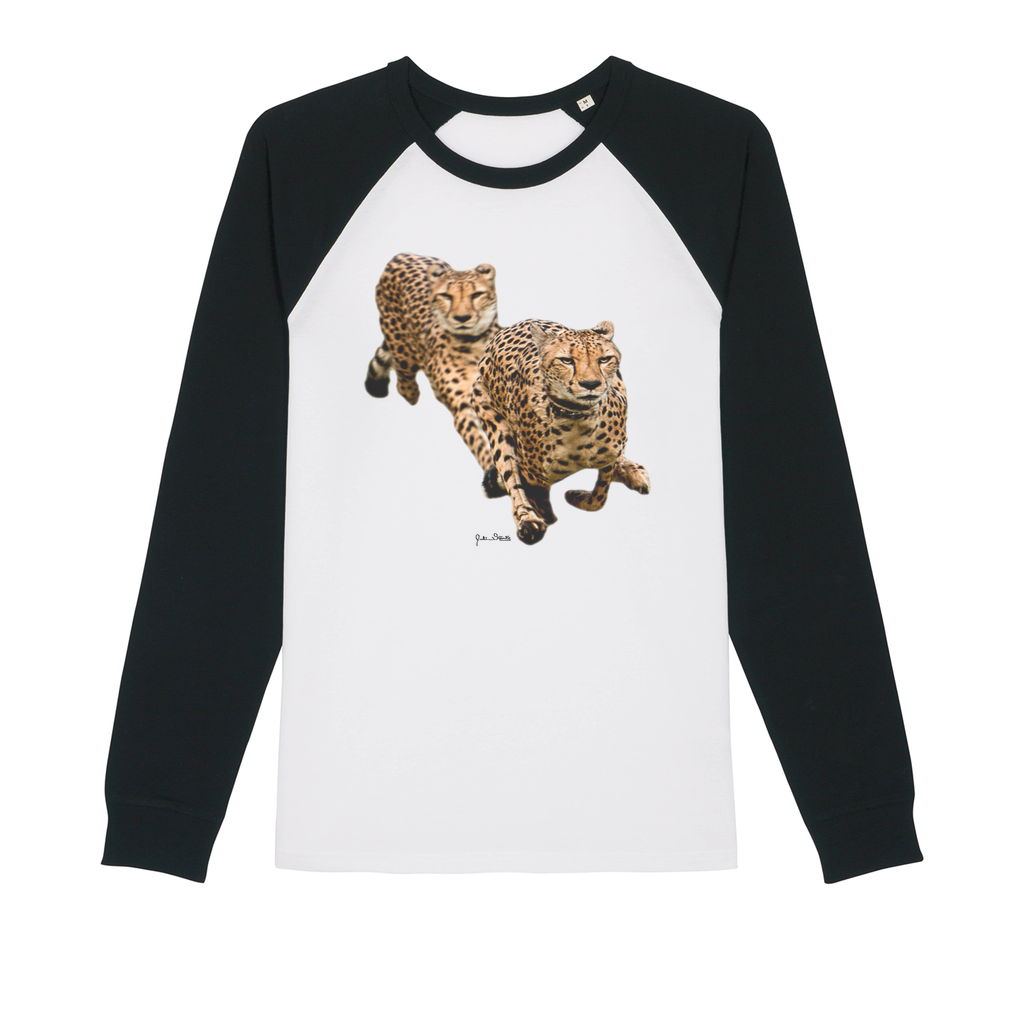 The Cheetah Brothers Organic Raglan Long Sleeve Shirt