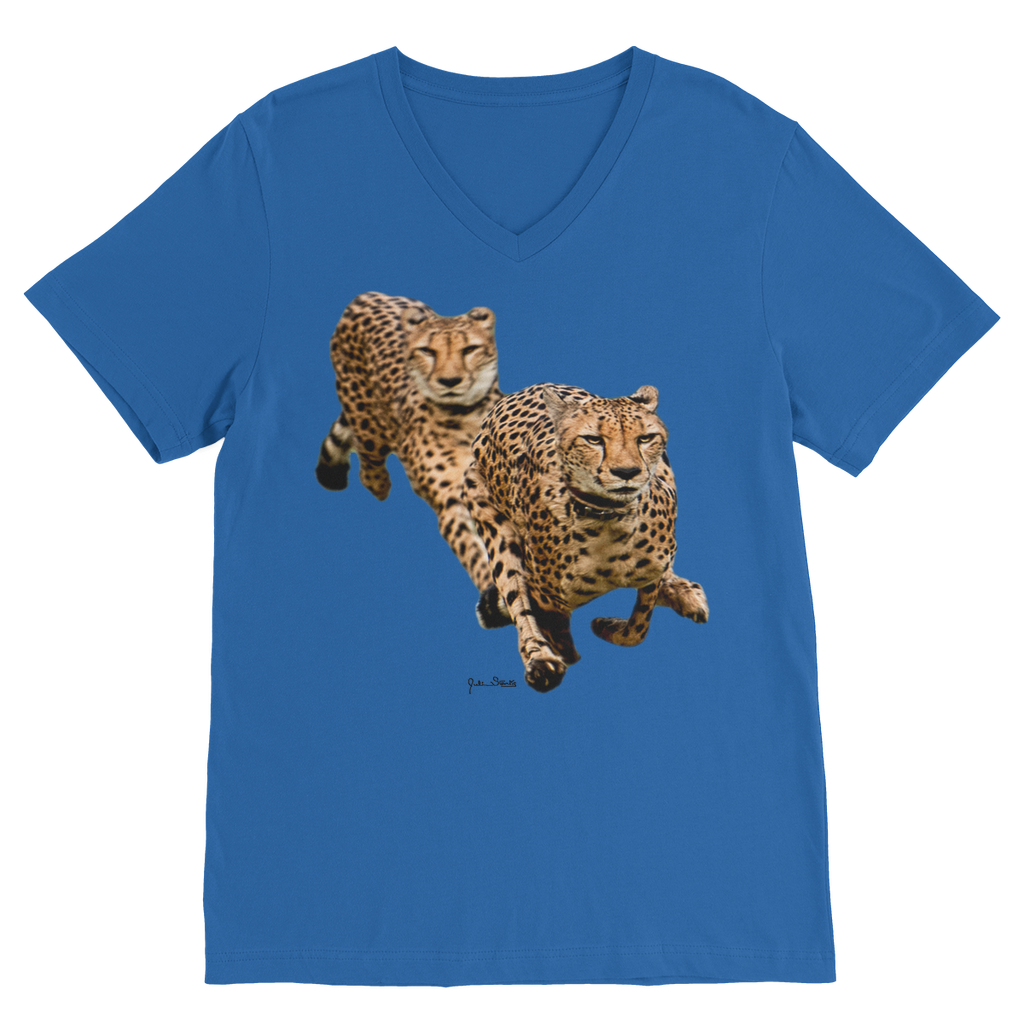 The Cheetah Brothers Premium V-Neck T-Shirt