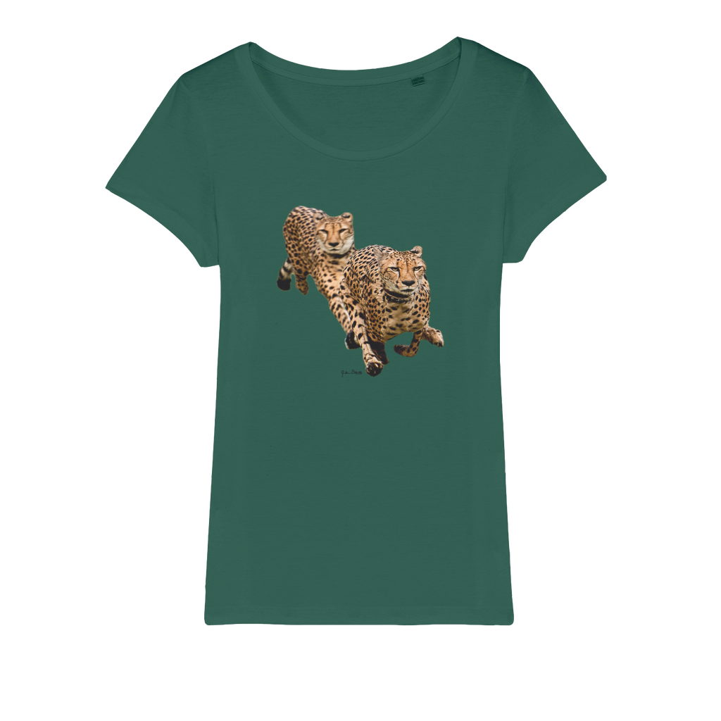The Cheetah Brothers Organic Jersey Womens T-Shirt