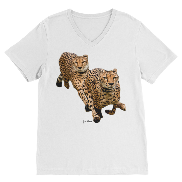 The Cheetah Brothers Premium V-Neck T-Shirt