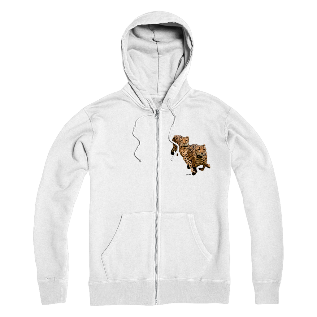 The Cheetah Brothers Premium Adult Zip Hoodie