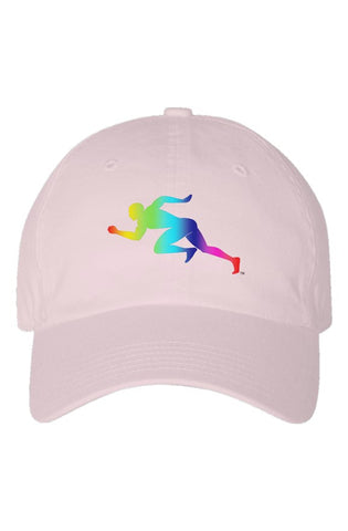 Rainbow "Running Man" Youth Dad Hat