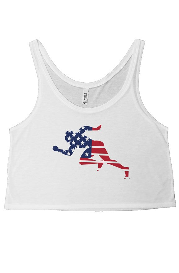 Flags "Running Man" flowy boxy tank top