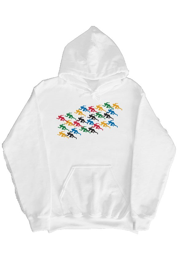 Hurd "Running Men" gildan pullover hoody