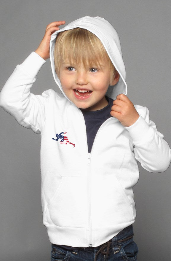 Flags "Running Man" Kid's zip hoody
