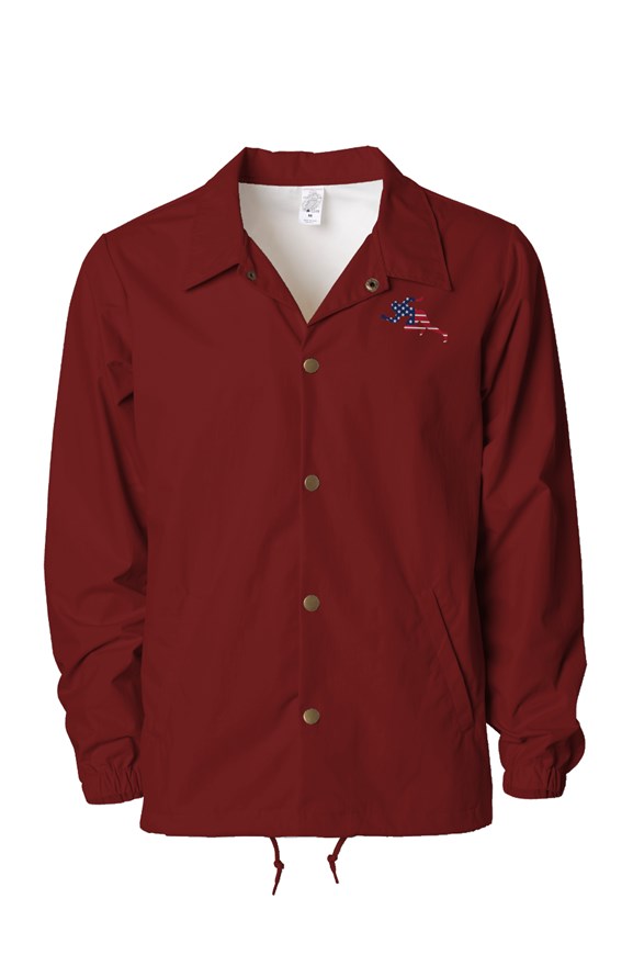 Flag "Running Man" Water Resistant Windbreaker Coaches Jacket