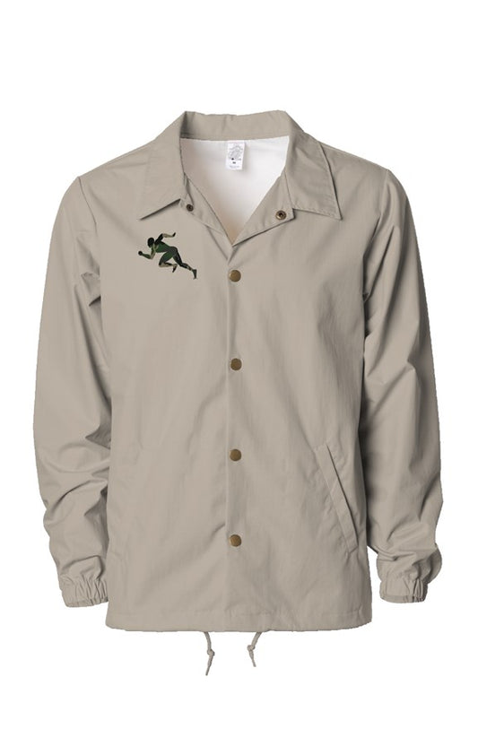 Camouflage "Running Man" Water Resistant Windbreaker Coaches Jacket