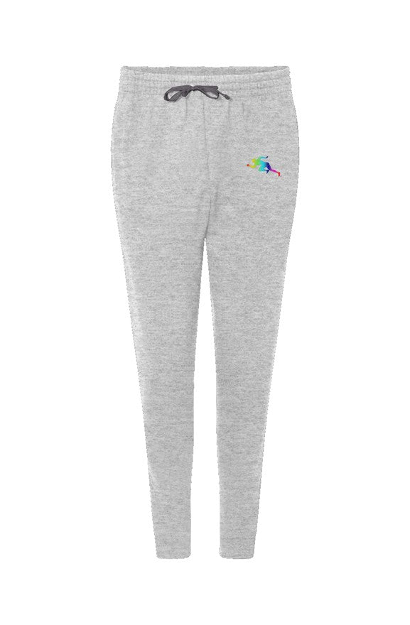 Rainbow  "Running Man" Jerzees Nublend Joggers