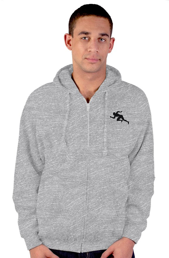 "Running Man " tultex zip up hoody