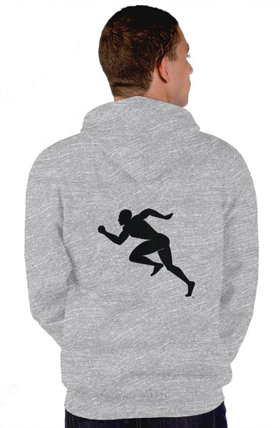 "Running Man " tultex zip up hoody