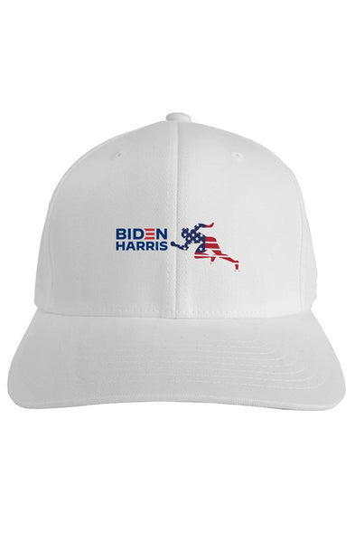 Biden - Harris "Running Man" in Red, White &amp; Blue Cap